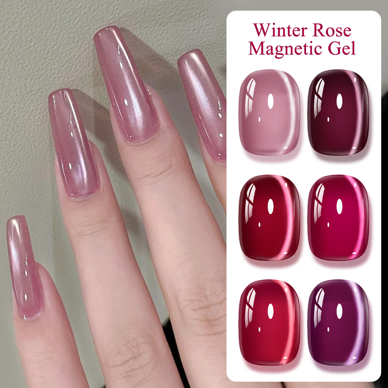 Resin Art Rose - Rosa Winter Rose Katze Magnetische Gel