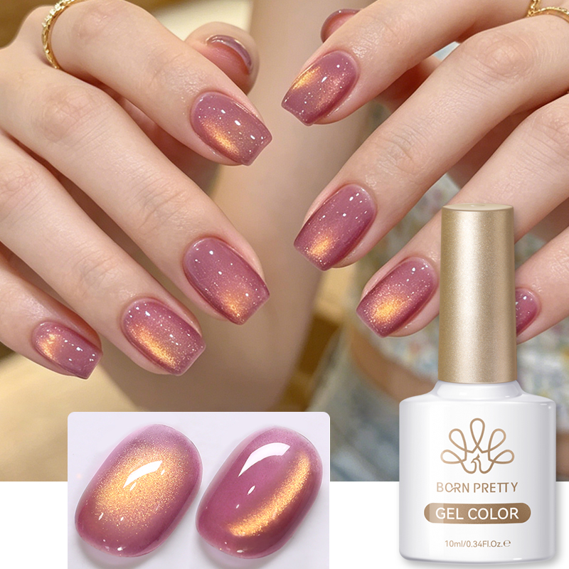 Resin Art Rose - BORN PRETTY 10ml Scharlachroter Jade-Farbiger Katzenaugen-Magnetgel-Nagellack