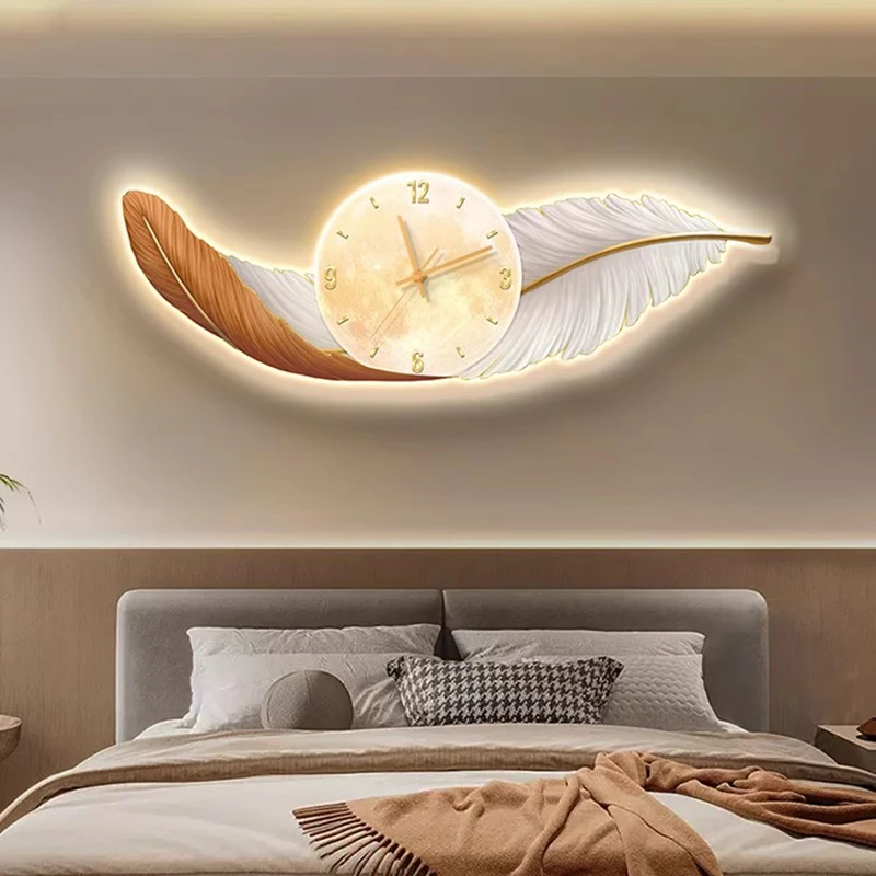 Resin Art Clock - Nordische Minimalistische Wanduhren Digitale Luxus-Wohnzimmer-Kunst-Wanduhr Modernes