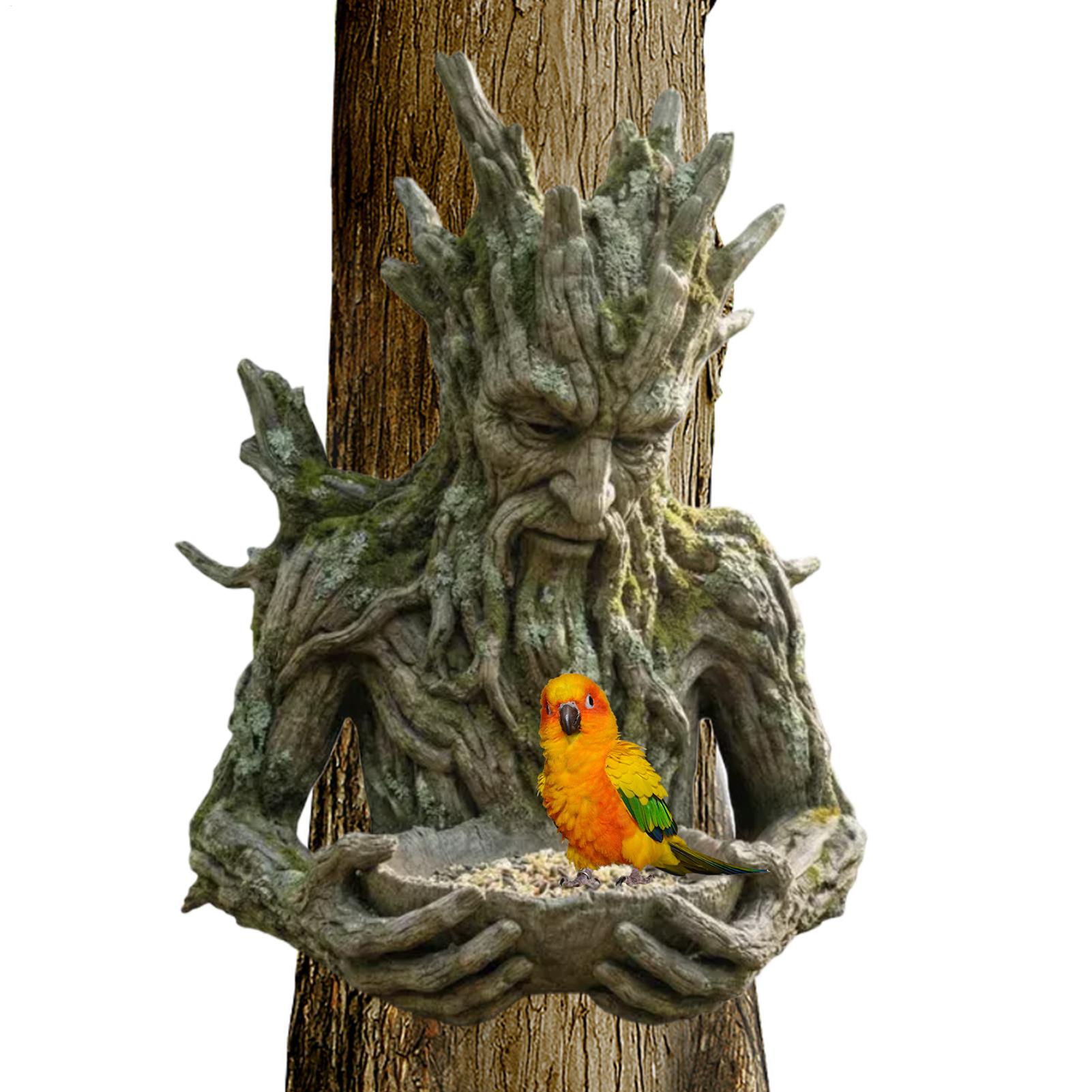 Resin Art On Wood - Am Baum montierter Vogelfutterspender, wetterfester Harz-Vogelfutterspender