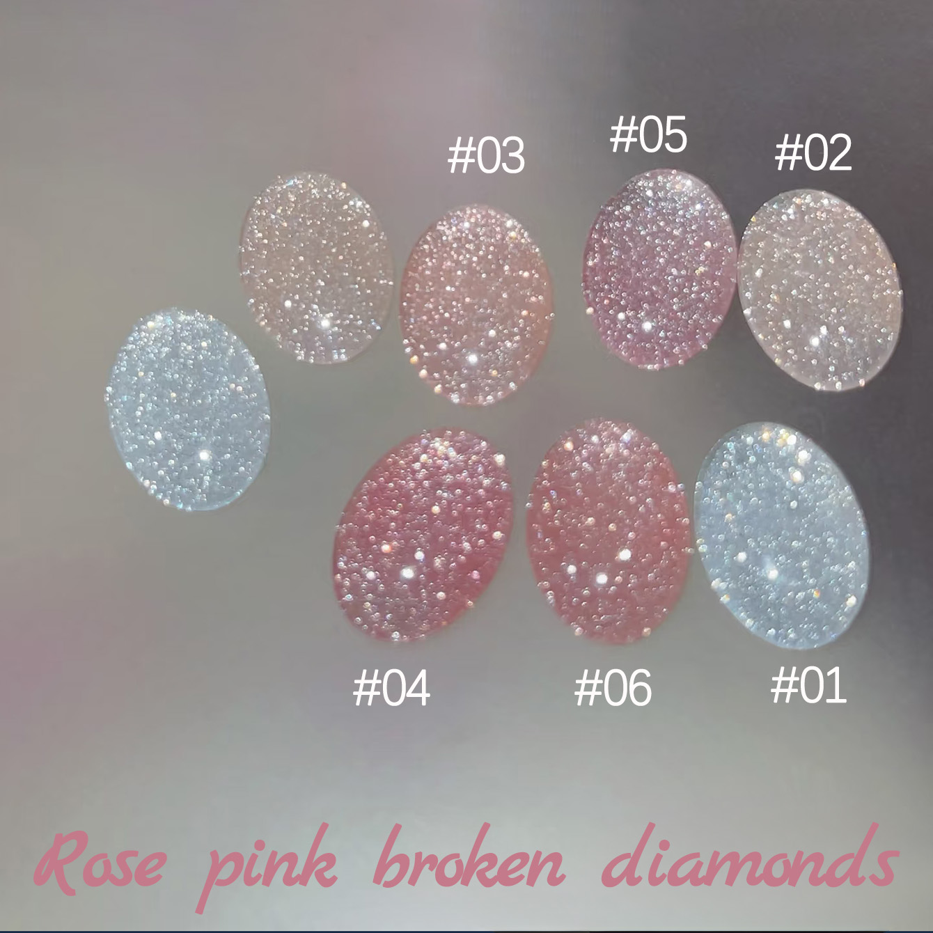 Resin Art Rose - 1–6 Stück TC2025, neue rosa nackte