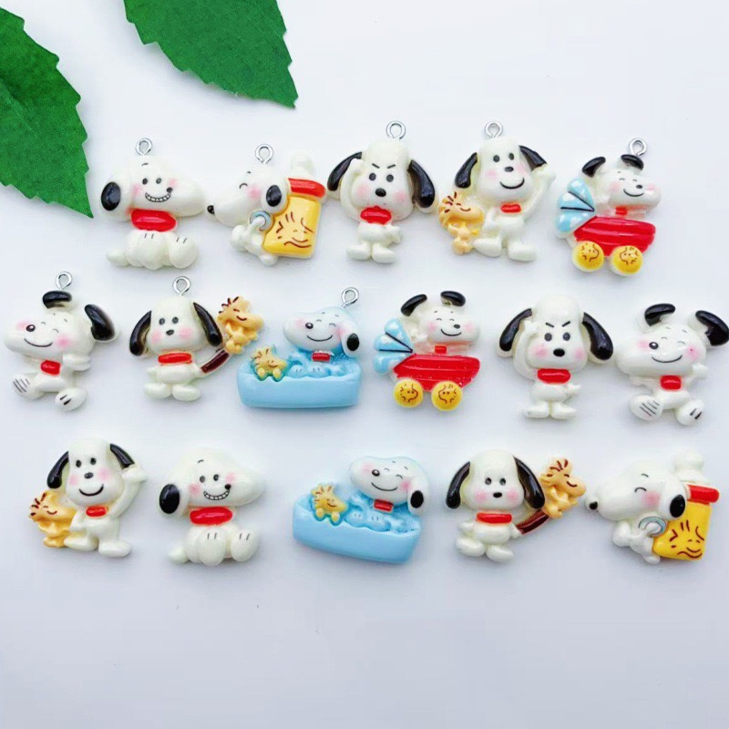 Resin Art Jewelry Kit - 12 Stück Cartoon-Hunde-Anhänger aus Kunstharz, DIY-Schmuckherstellung,