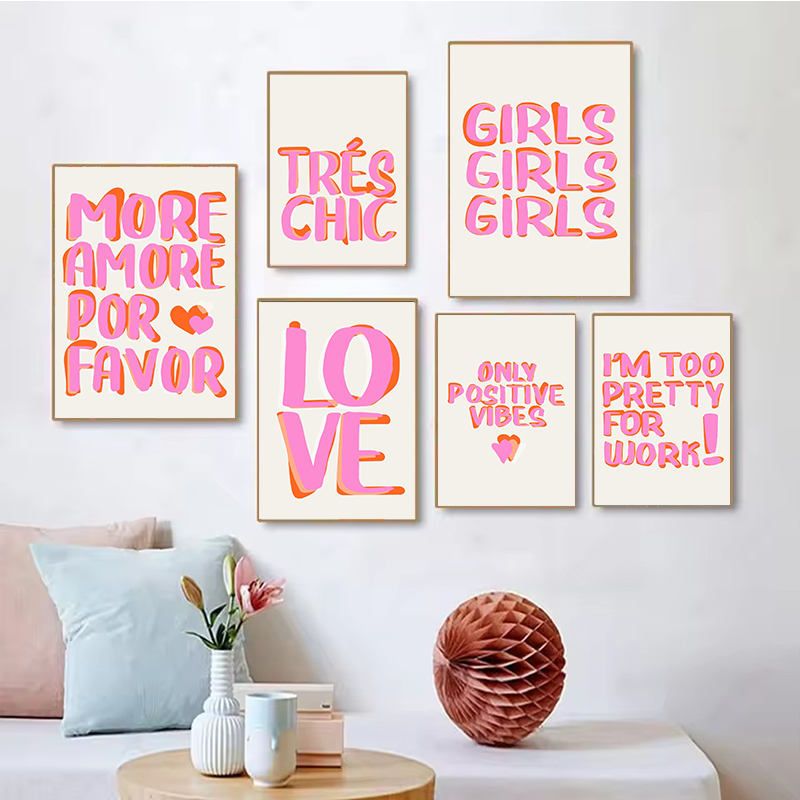 Resin Art Quote - Nordic More Amor Por Favor Farbenfrohes