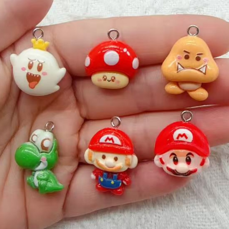 Resin Art Jewelry Kit - 10 Stück Cartoon-Anhänger aus Kunstharz, DIY-Schmuckherstellung,