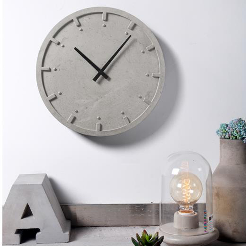 Resin Art Clock - Rund beton wanduhr silikon form wohnzimmer