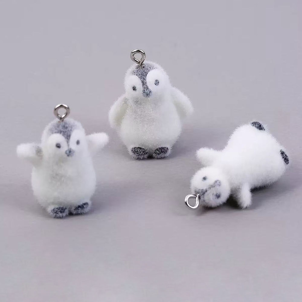 Resin Art Jewelry Kit - 5 Stück Beflockung kleiner Pinguin Harz