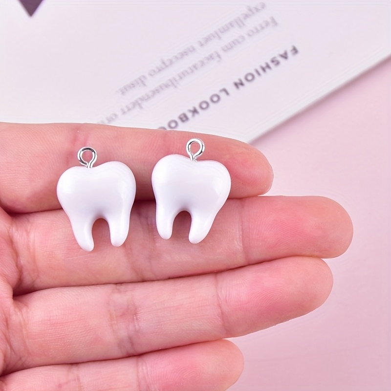 10 Stück lustige Zahn-Harz-Anh – Resin Art Earrings Bewertung und Preis