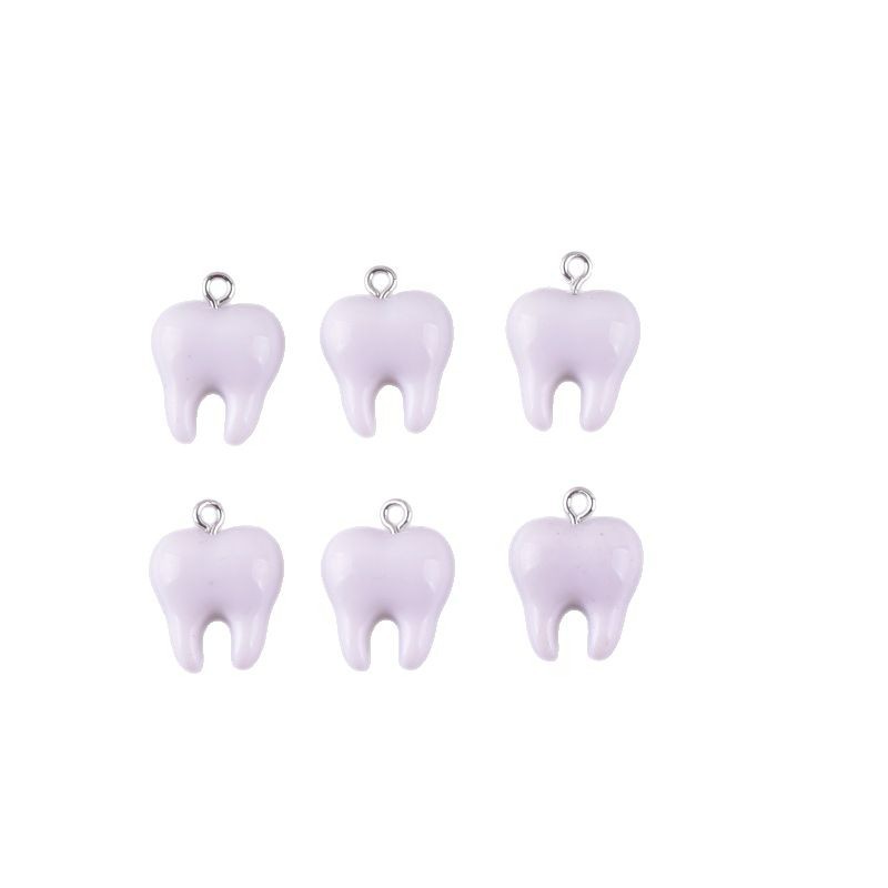 10 Stück niedliche weiße Zähne – Resin Art Earrings Bewertung und Preis