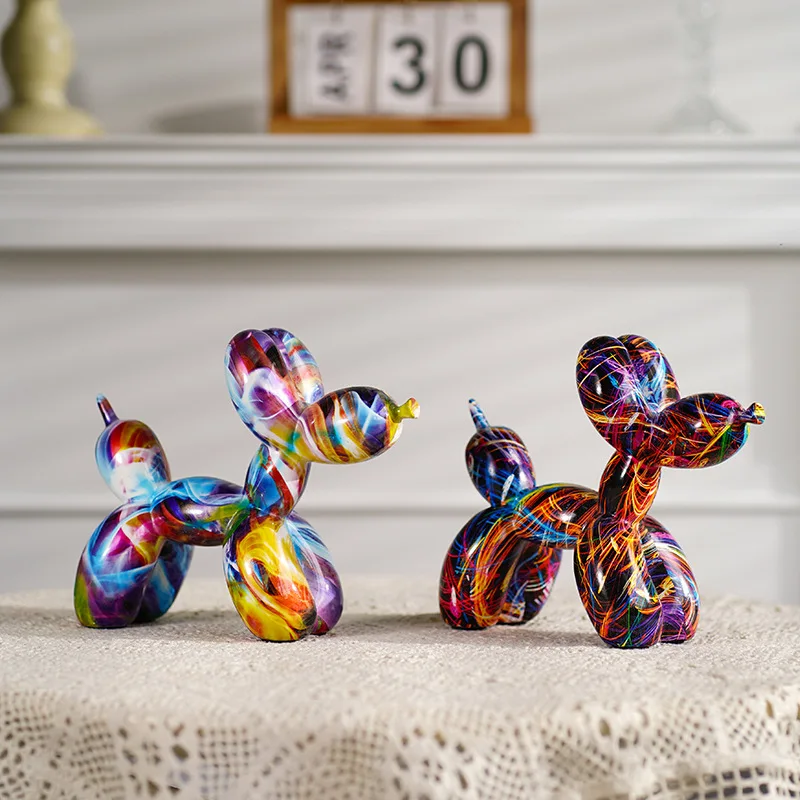 Harz Graffiti Ballon Hund Figu – Resin Art Decoration Items Bewertung und Preis