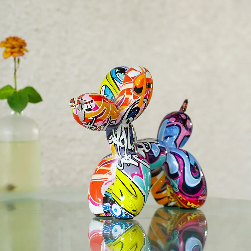 Harz Graffiti Ballon Hund Figu – Resin Art Decoration Items Bewertung und Preis