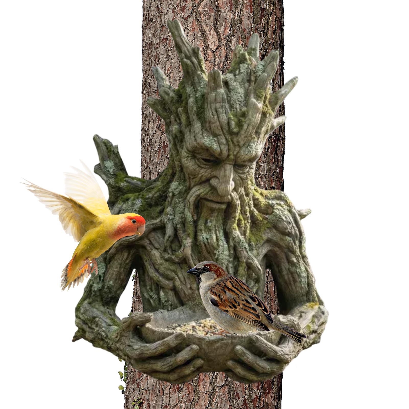 Am Baum montierter Vogelfutter – Resin Art On Wood Bewertung und Preis