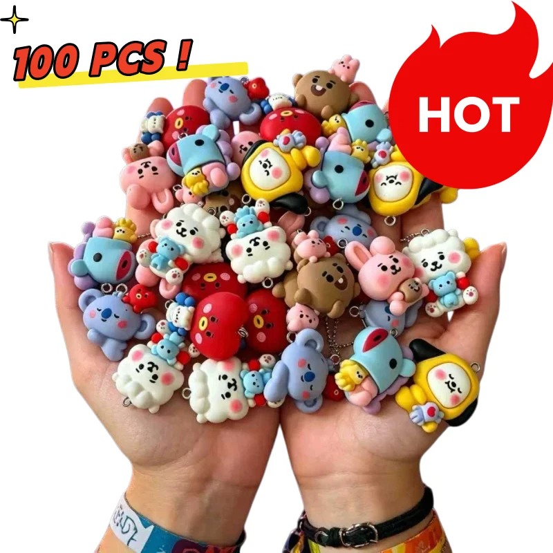 7 Stück BT21 Harz-Cartoon-Anhä – Resin Art Jewelry Kit Bewertung und Preis