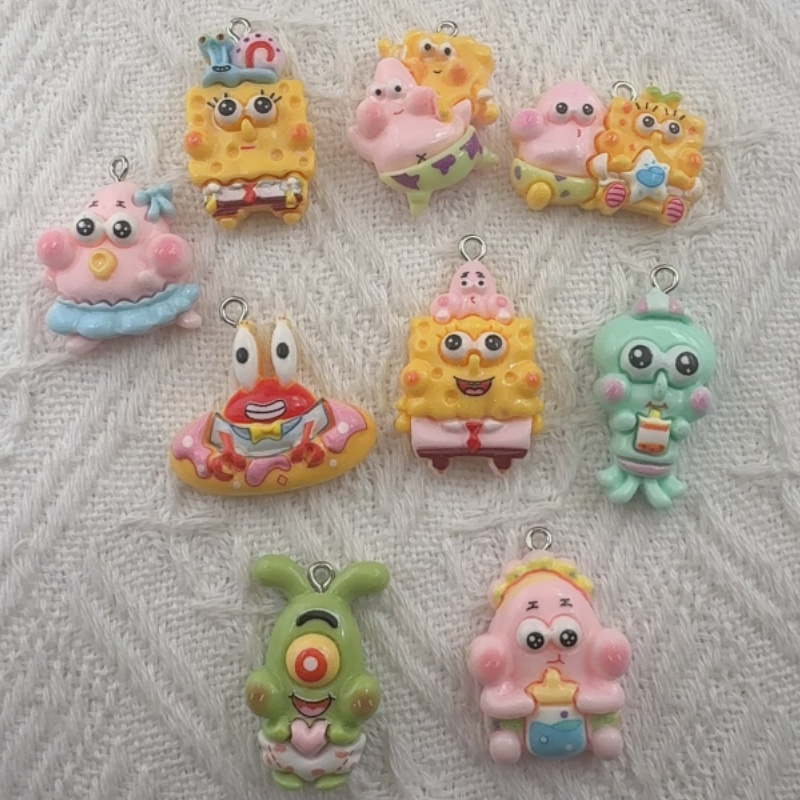 10 Stück Cartoon-Harzanhänger, – Resin Art Jewelry Kit Bewertung und Preis