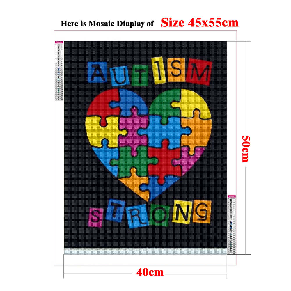 Autismus-Bewusstseins-Poster,  – Resin Art Quote Bewertung und Preis